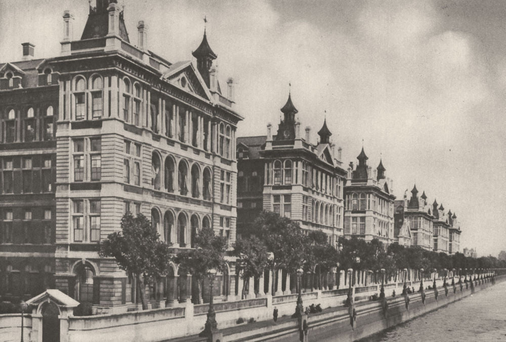 LONDON. St. Thomas's hospital 1926 old vintage print picture